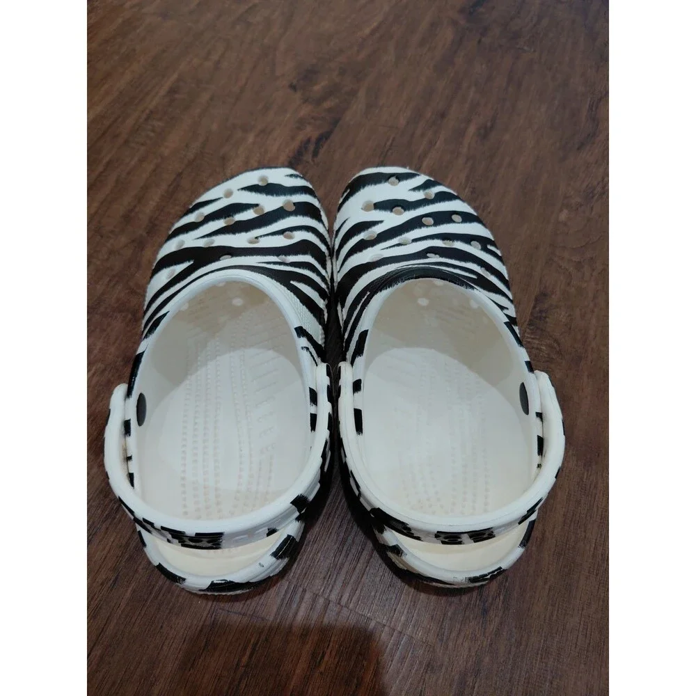 Womens Crocs Animal Remix Zebra/Prints Clogs Men Size 4 Womens 6